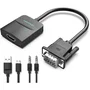 Vention Cable Adaptador Conversor VGA Macho a HDMI Hembra 15 cm Negro